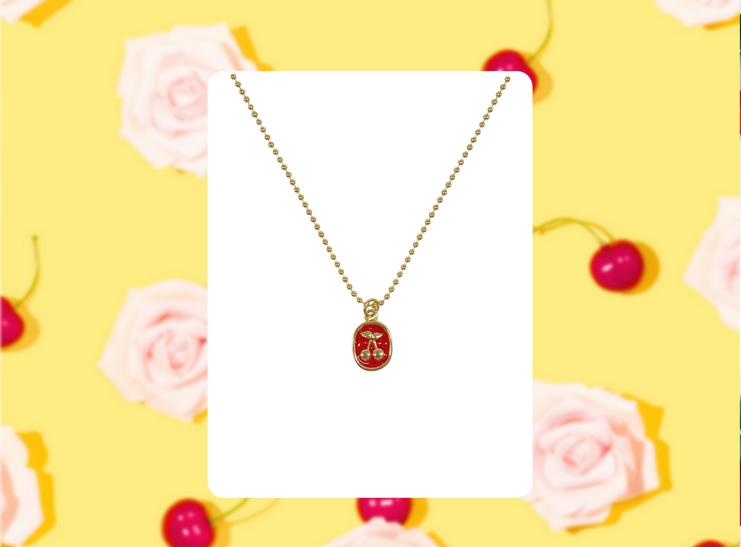 Cherry Pendant Necklace