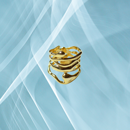 Artistic Wave Ring