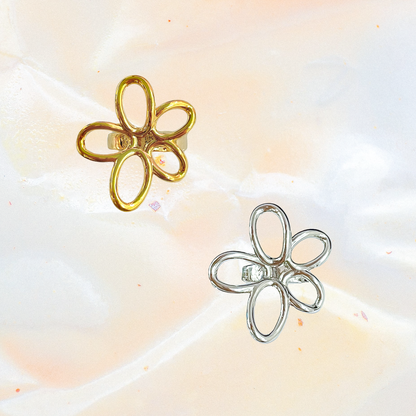 Flower Line Ear Cuff