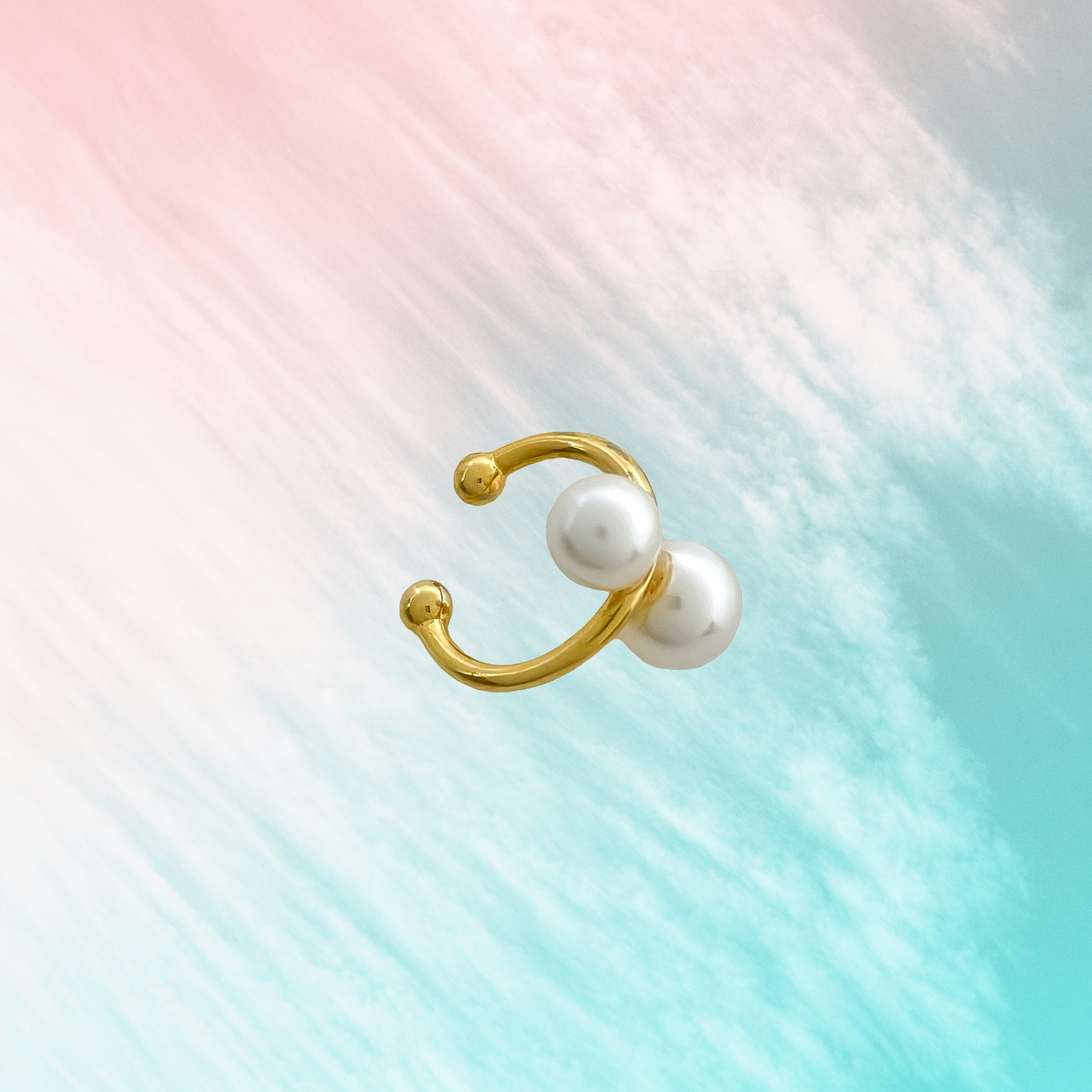 Duo Pearl Ear Cuff