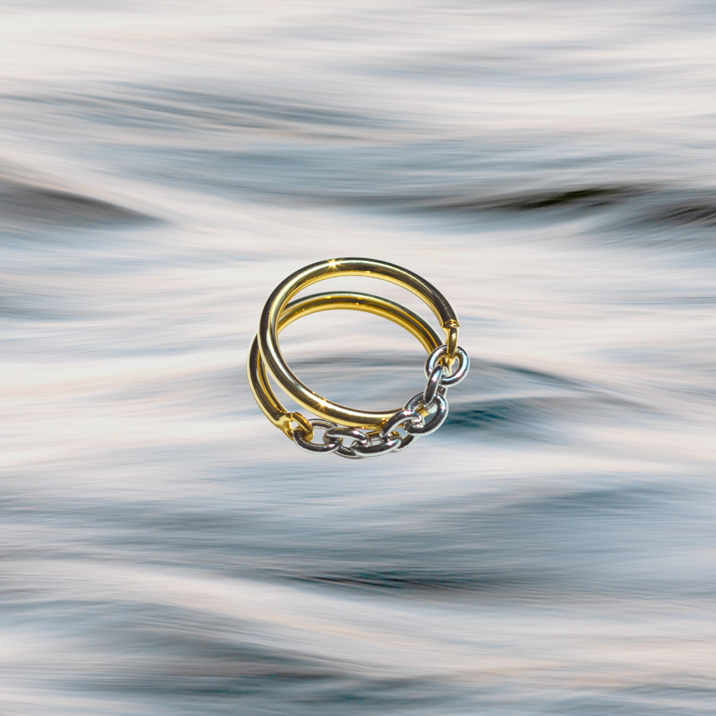 Half Chain Gold Ring