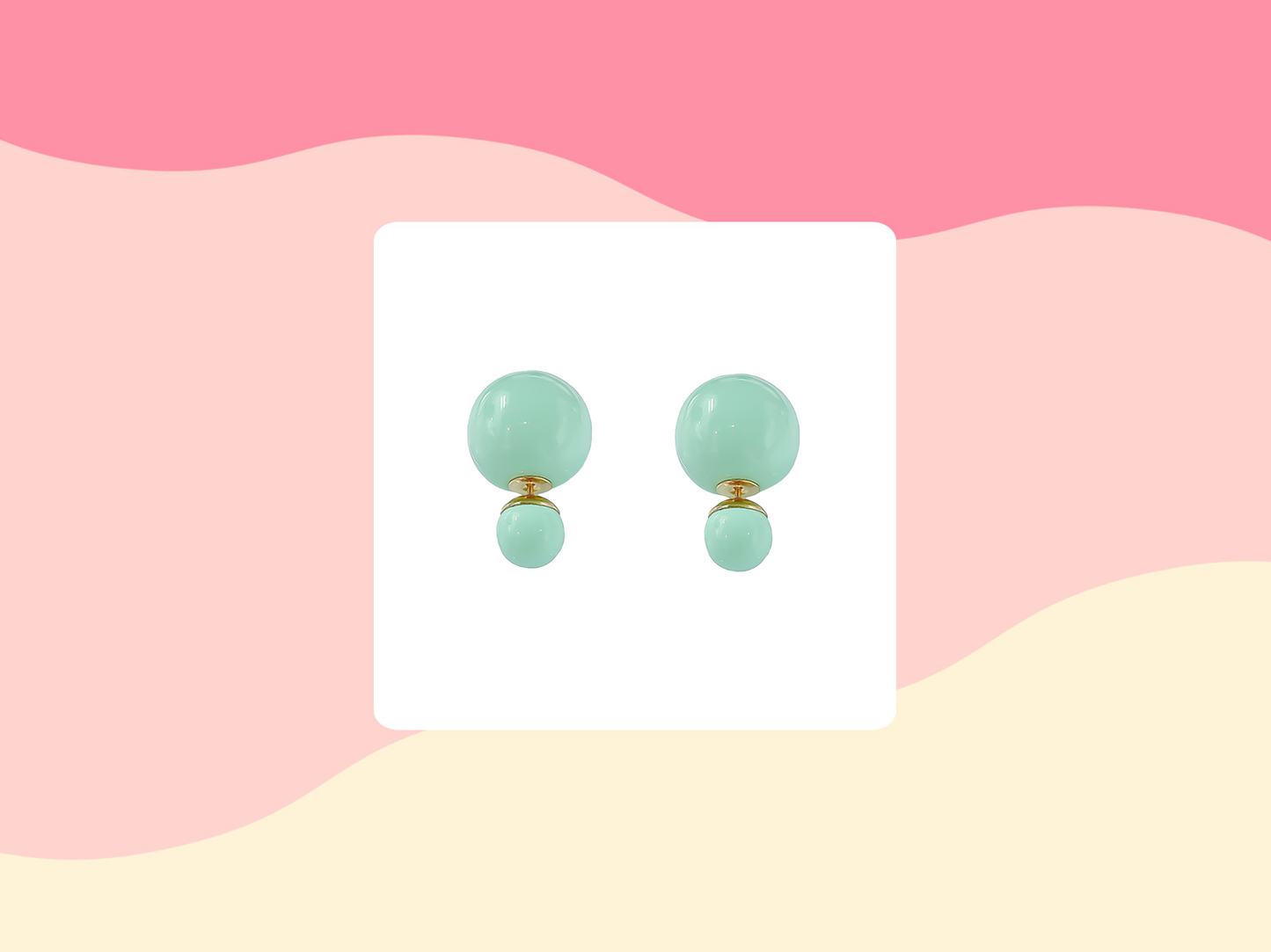 Pastel Balls Ear Jackets