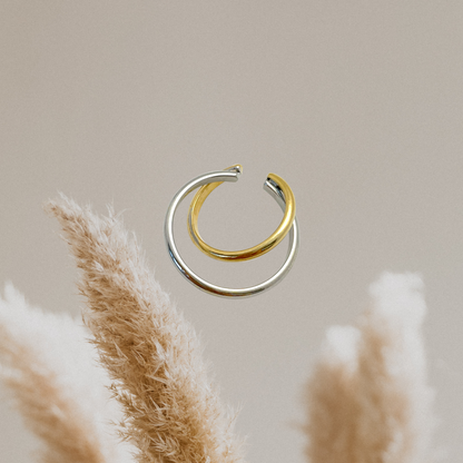 Double Circle Ear Cuff