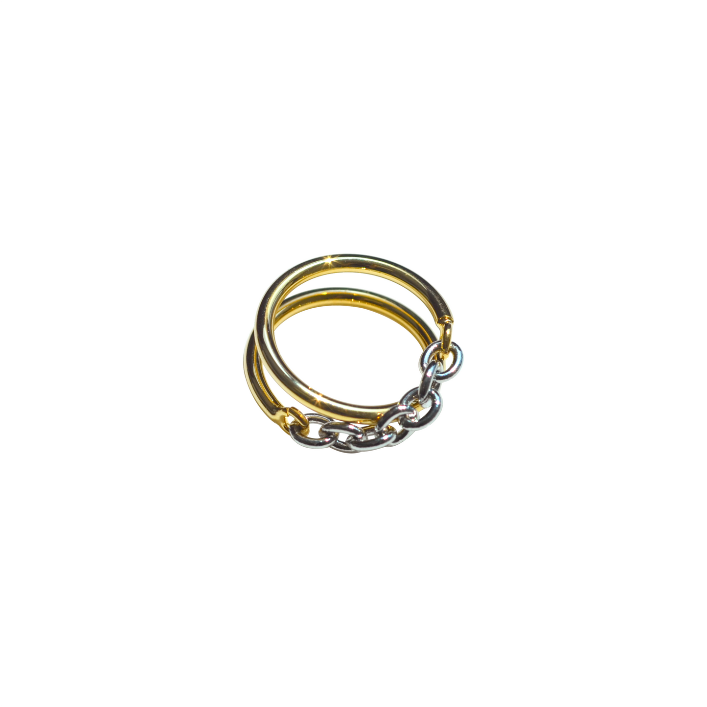 Half Chain Gold Ring